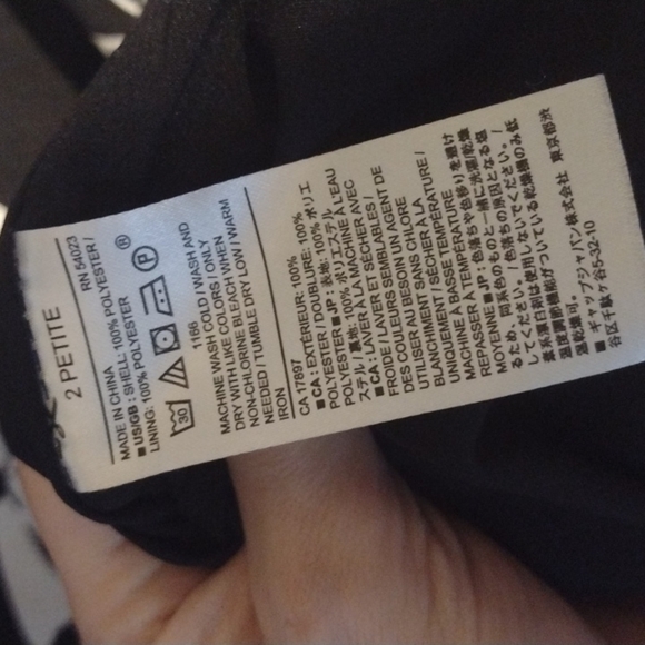 Banana Republic Size 2 Mini Dress black with bow ties - Picture 5 of 8